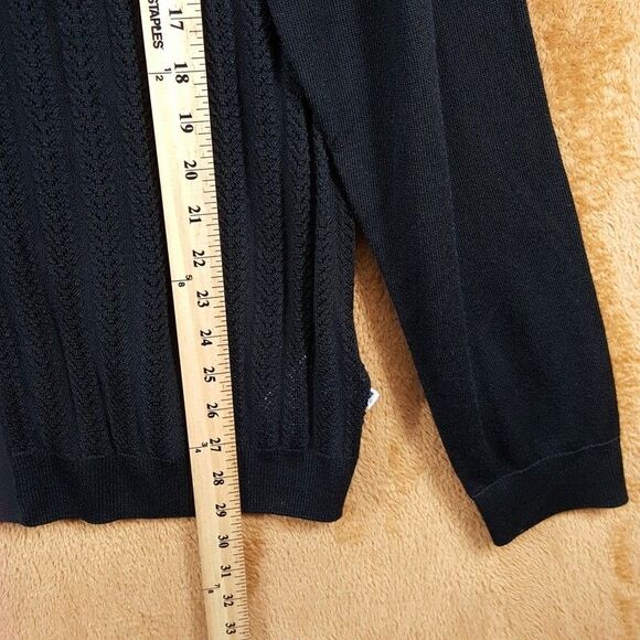 NN07 Sweater Mens XL Black Button Up Cardigan Knit Wool Blend THOR POLO $245 - Picture 7 of 8